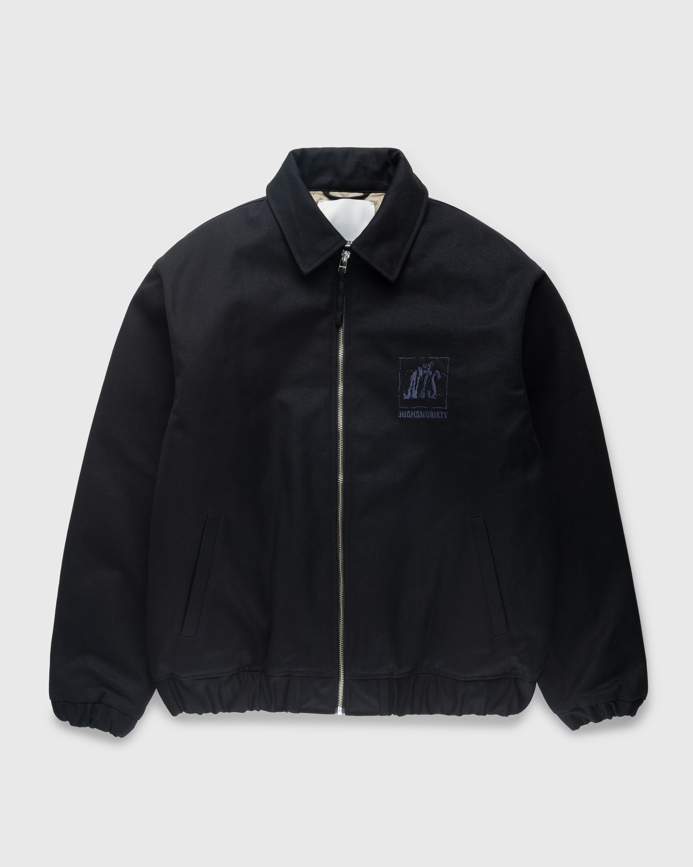 NTS x Highsnobiety – Stone Washed Canvas Bomber Jacket Black